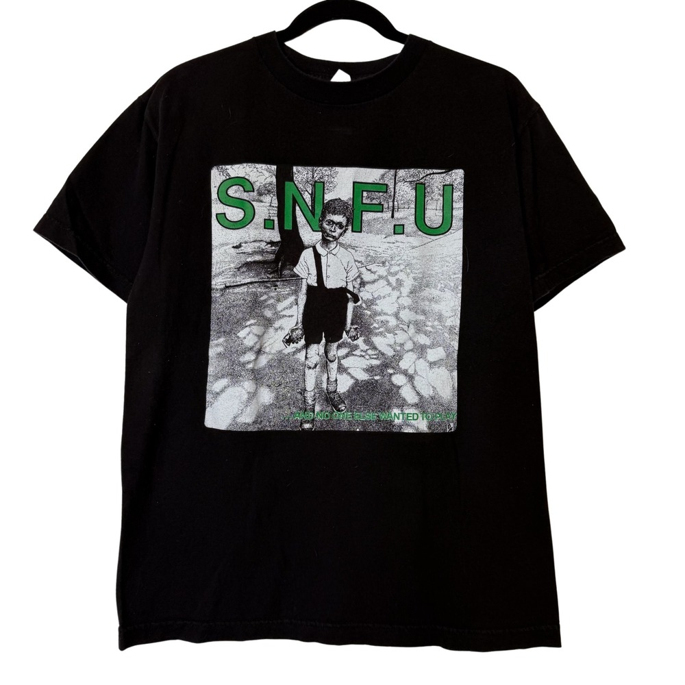 Vintage 2000s SNFU Concert Tour T-Shirt Black Sz M
